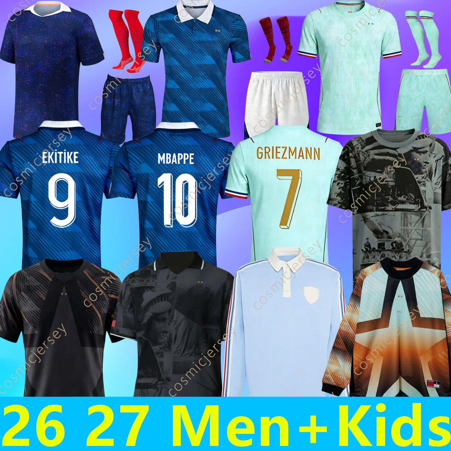 world cup 2026 french POGBA final Maillots 26 27 Soccer Jersey BENZEMA Football shirts MBAPPE GRIEZMANN kit hommes enfants MEN kids TCHOUAMENI DEMBELE GIROUD OLISE
