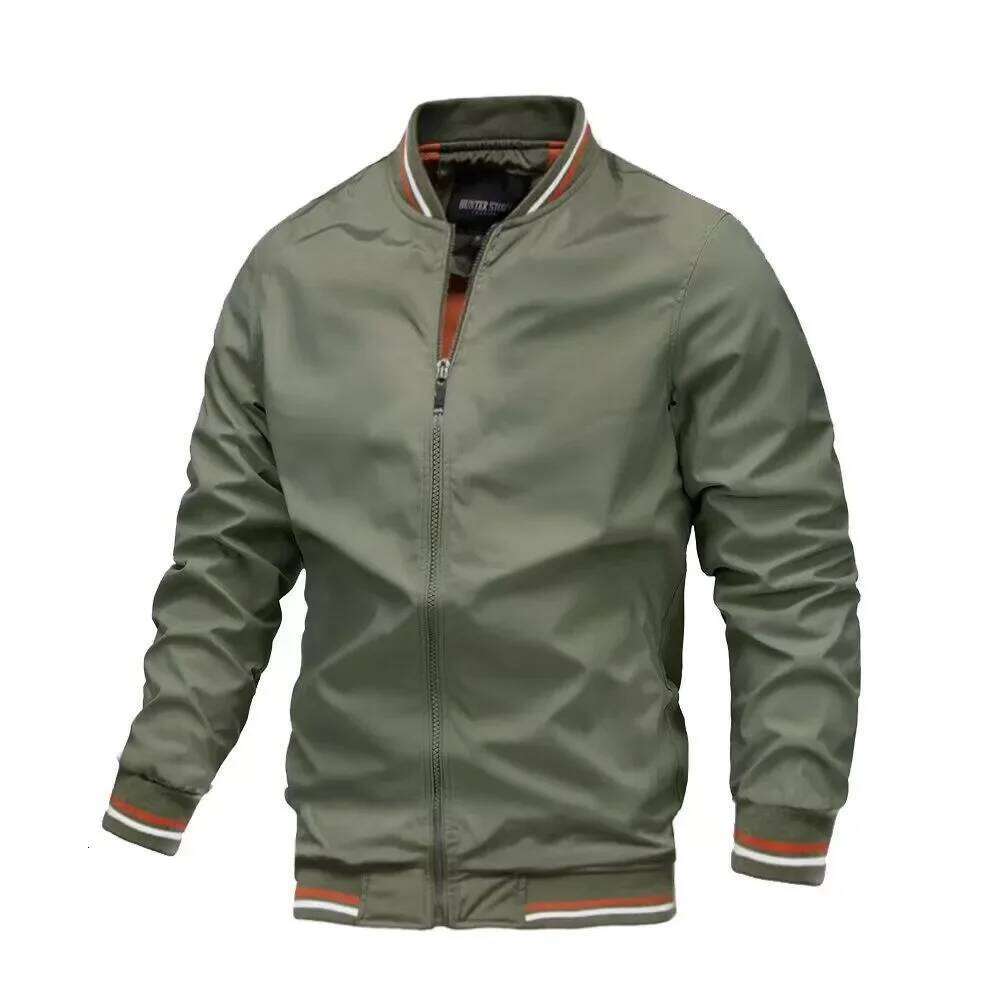Spring Summer Bomber Jacket Black Casual Slim Fit Baseball Mens New Autumn Fashion Jackets for Men 26H0311