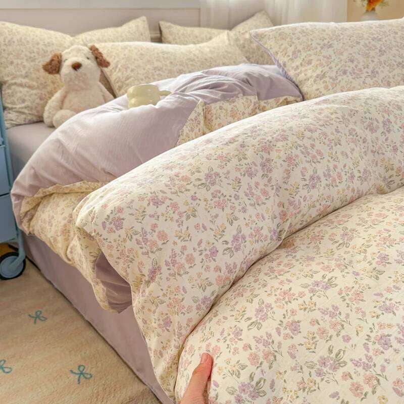 2025 New Class A Super Printed Bed Four-Piece Student Dormitory Cartoon Three-Piece Set Comfortable and Soft H260311