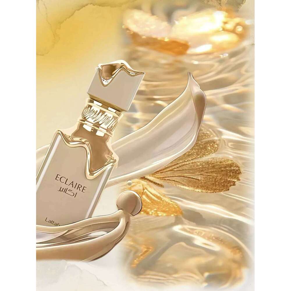 Eclaire Eau De Parfum 3.4oz / 100ml Sweet Vanilla Amber Long Lasting Unisex Perfume, Elegant Luxury Fragrance Gift Z260311