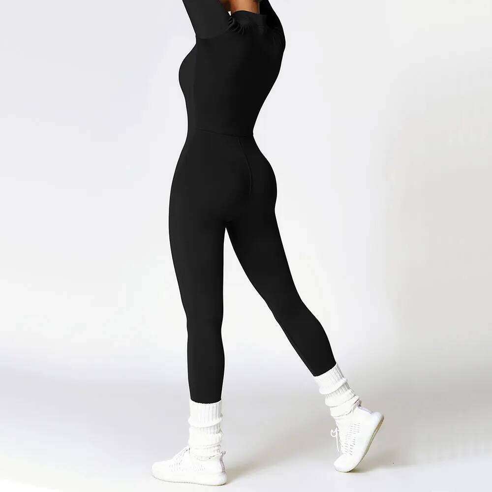 Velvet Jumpsuit Fitness Sports Gym Clothing Set Yoga Wear Pilates Workout Clothes for Women Outfit Push-up Activewear 26H0311