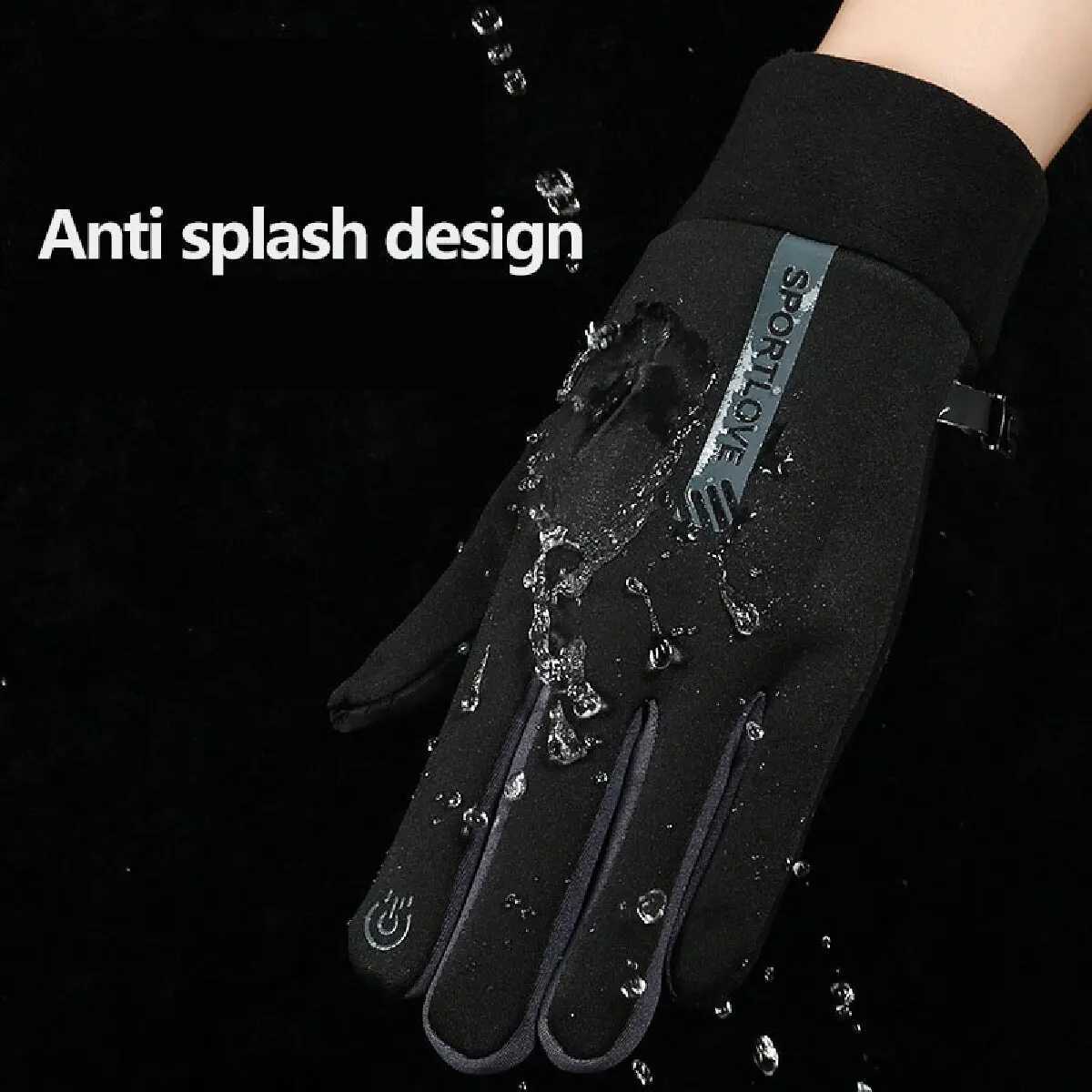 Women and Men Winter Sports Warm Gloves Waterproof and Anti Slip Cycling Gloves Wind and Cold Resistant Outdoor Activity M260311