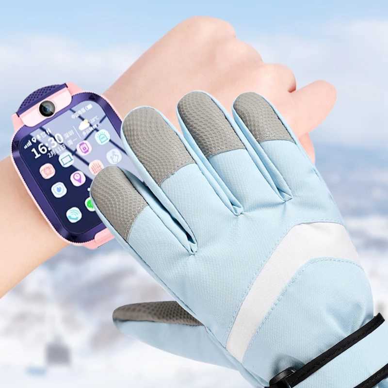 ski gloves winter warm skiing gloves with thick velvet and windproof touch screen cycling gloves M260311
