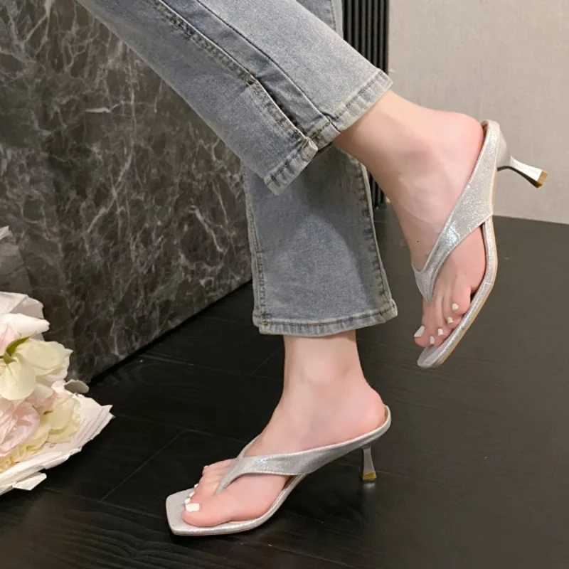 2025 New Female Summer Sexy Heels Sandals Slides Ladies Shoes Fashion Women Pumps Flip Flops High Heels Shoes K260311