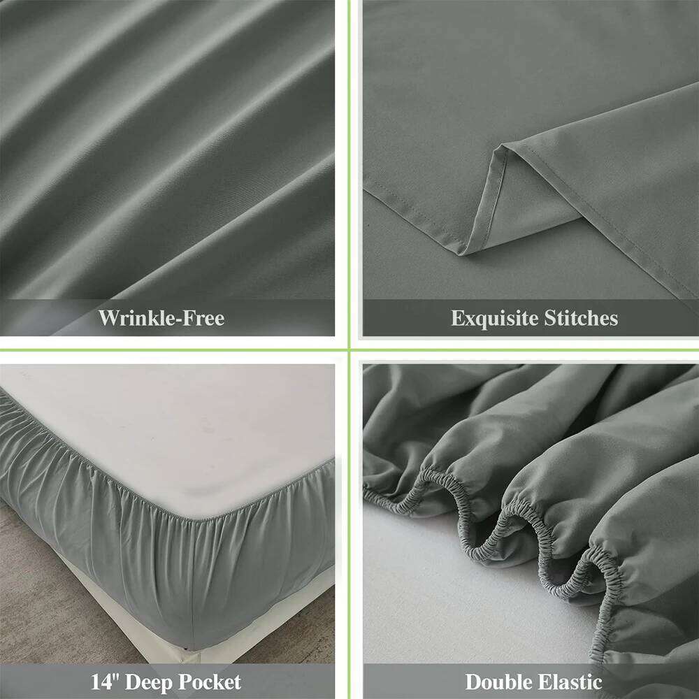 Sheet Breathable & Cooling Hotel Bed Sheets Extra Soft Easy Fit 4 Piece Set H260311 - view 5