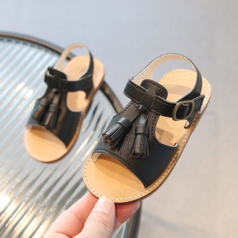 Kids Designer Sliders Sandals Girls Flat Tassel Sandals Kidszworld Toddler Fashion Design Summer Non-Slip Sandals Size US5.5C-US12.5C K0752