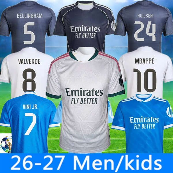 2026 2027 BELLINGHAM MBAPPE soccer jerseys camiseta VINI JR TRENT VALVERDE RODRYGO MODRIC Football jersey kit CAMAVINGA realmadrid Children Kids Shirt Madrids