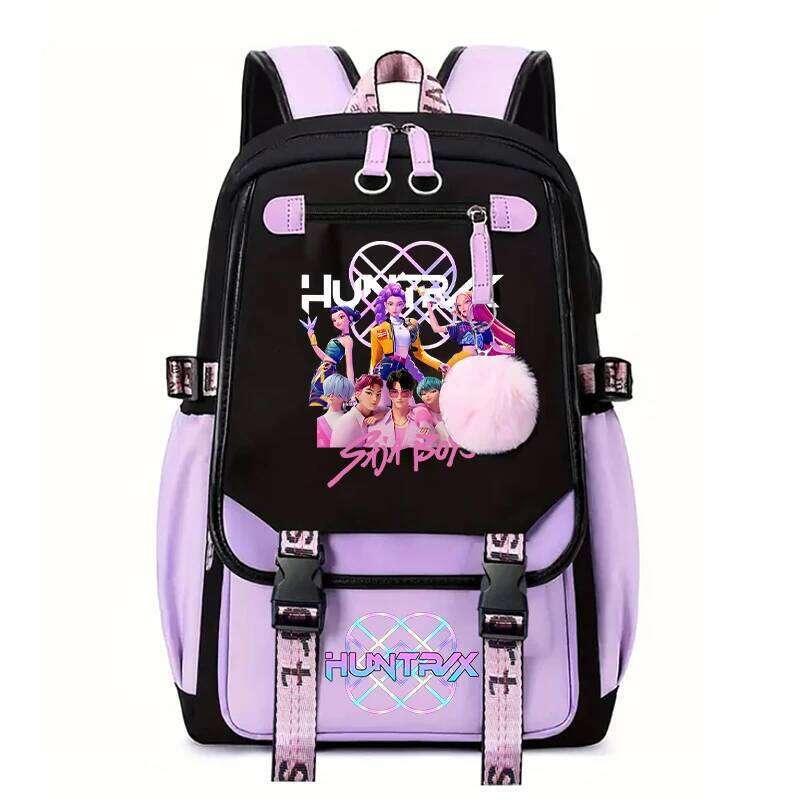 Demone Hunter Backpack for Kid Back Gift School Bag Y2K Cute Anime Print Woman Travel Casual Large Capacity Rucksack H260311