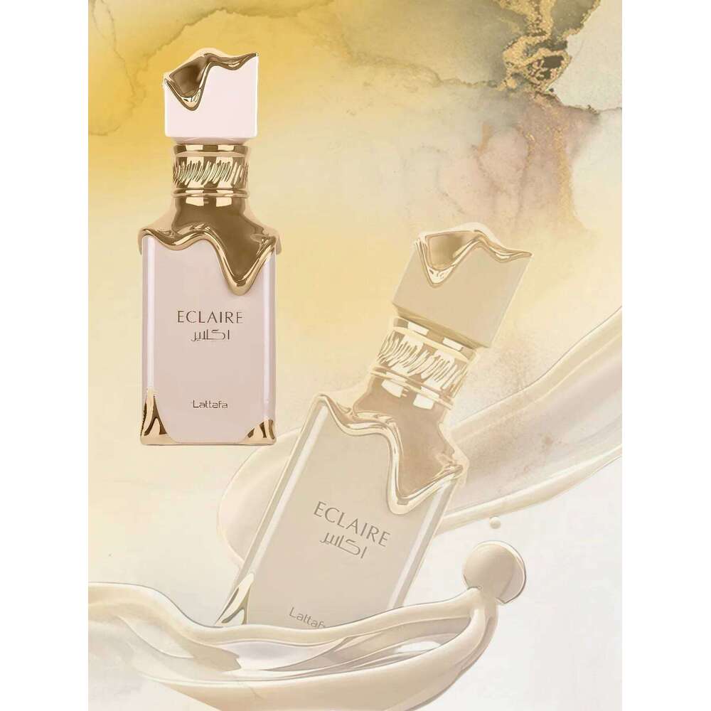 Eclaire Eau De Parfum 3.4oz / 100ml Sweet Vanilla Amber Long Lasting Unisex Perfume, Elegant Luxury Fragrance Gift Z260311