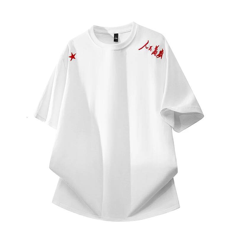Crew Neck Short-Sleeve Daily T-Shirt Fashionable Prints Comfortable Trendy Casual Men's Sports Jacket Simple High-Quality