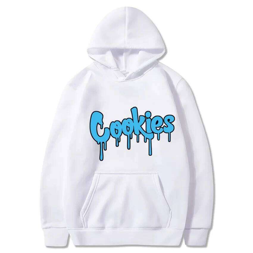 New Anime Cookies Printed Fleece Autumn Winter Men's And Women's Sweatshirts Hoodies y2k clothes C260311