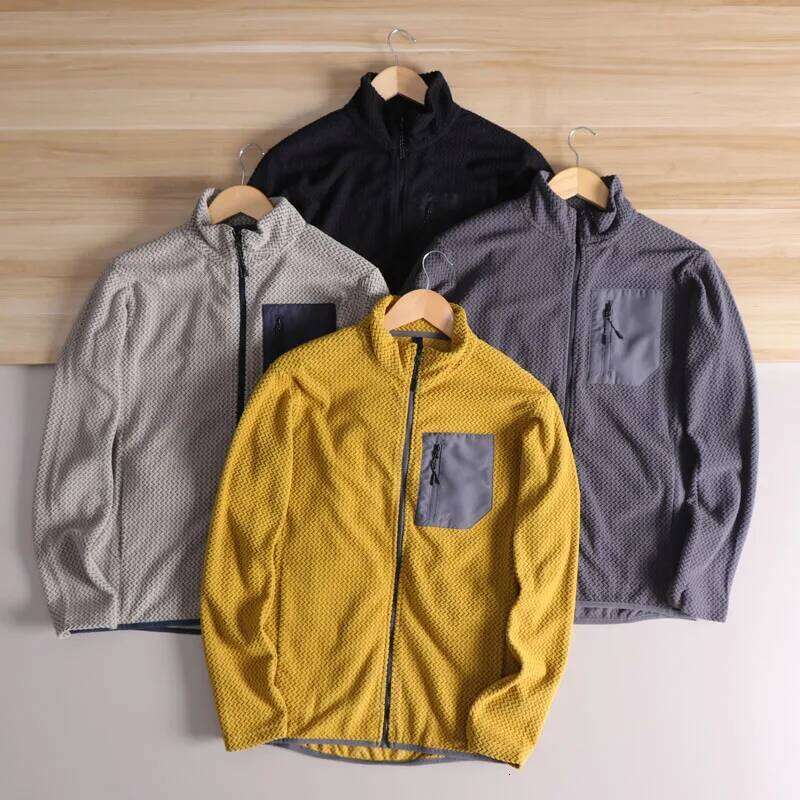 Lightweight Breathable Qui-Dry Fce Fabric Jaet Stand Collar Outdoor Sports Men's Spring Versatile Modern Sle 26H0311