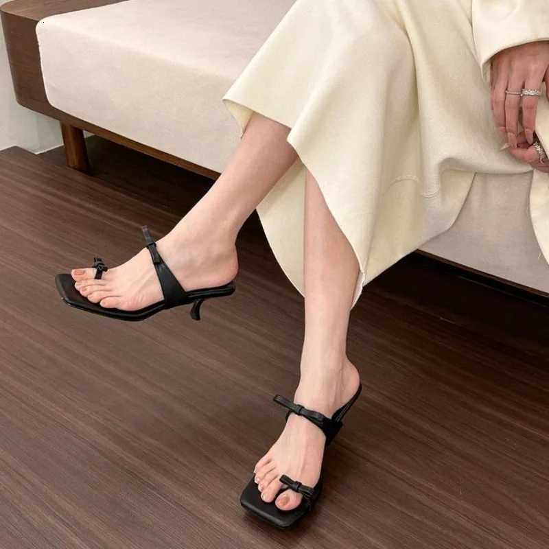 2025 New Designer Comfortable Stiletto High Heel Shoes Sexy Fashion Women Outdoor Open Toe Ankle Shoes for Women K260311