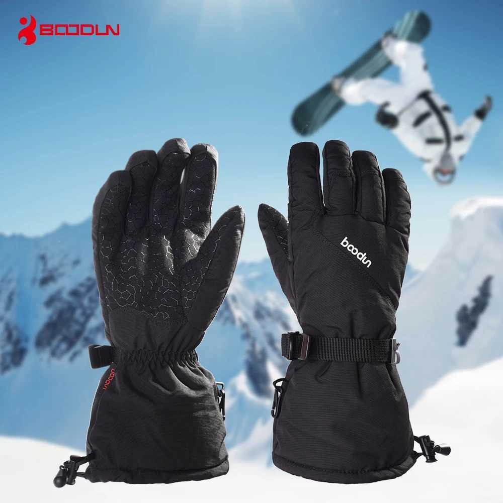 Winter skiing gloves made of silicone non slip thickened warm touch screen outdoor sports gloves 6271068 M260311