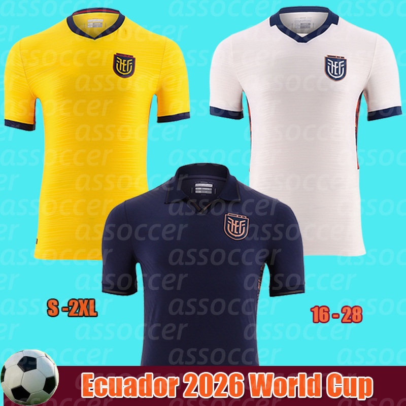 Ecuador 2026 World Cup Home Away Third soccer jersey men kids football shirt 26 27 Centenary Hincapie Paez M.CAICEDO PACHO kit set