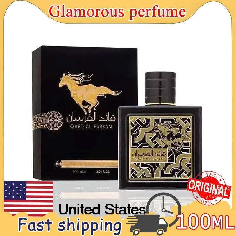 100ml Perfumes Qaed Al Fursan White Horse Eau De Parfum Long-Lasting Arab Fragrance Natural Flower & Fruit Scent Z260311