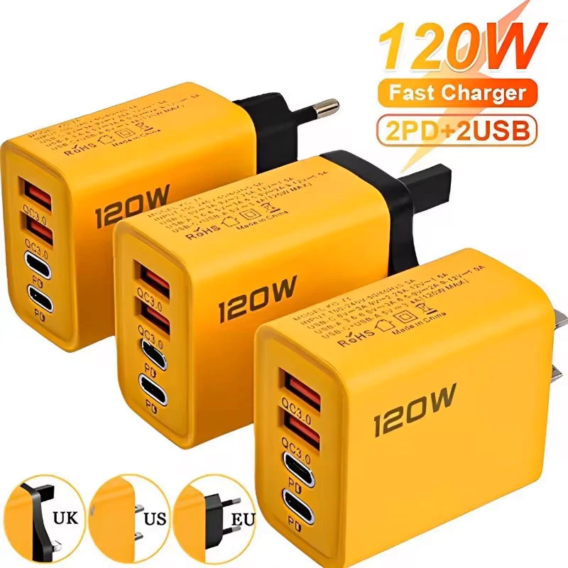 USB C PD Charger Quick Charge 3.0 Type C USB Phone Chargers Fast Charging Adapter For iPhone 16 15 Samsung Xiaomi Huawei