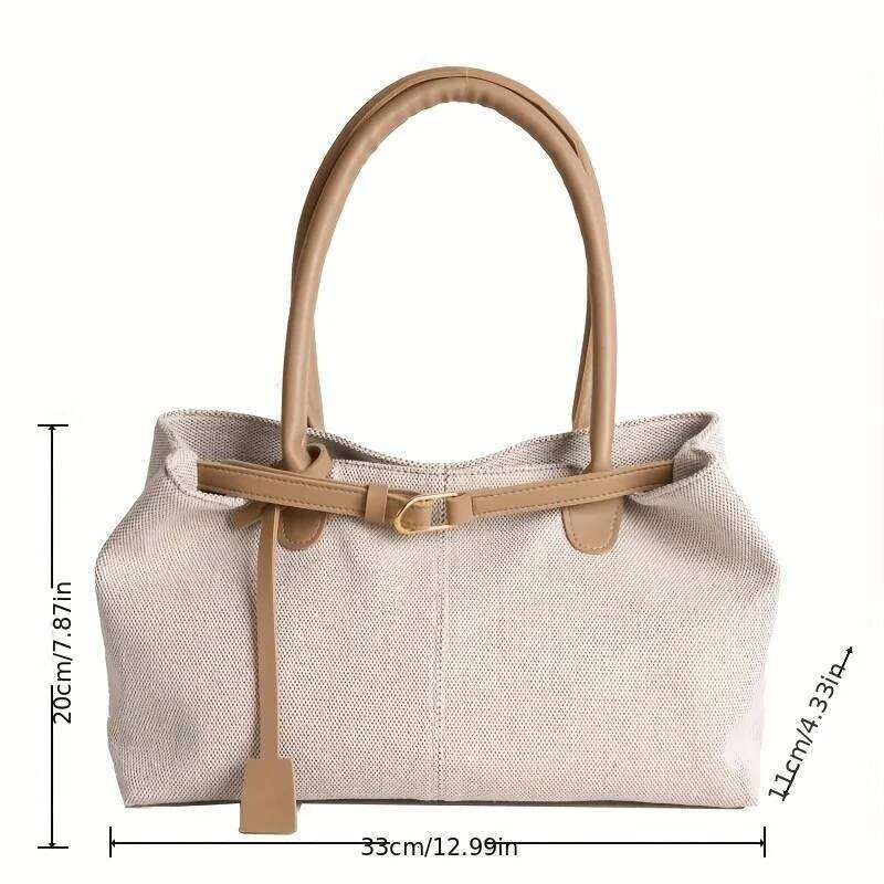 Retro Large Capacity Handbag Shoulder Women Durable Material Travel Commuter Totes Bags for Fitness Swimming Shopping XJ260311
