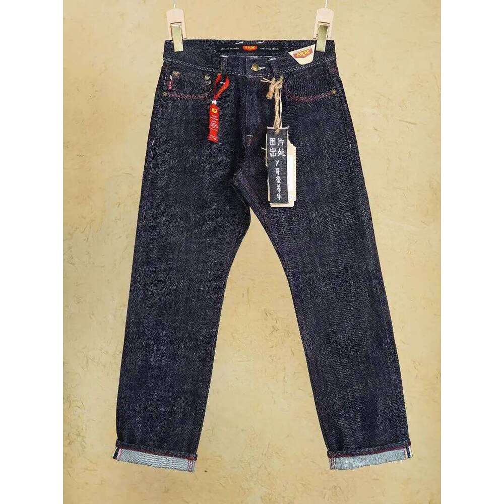 Heavyweight 19oz Selvedge Denim Jeans for Men 2025 Autumn Winter American Vintage 100% Cotton Washed Mid-Rise Straight Pants 5KM Z260225