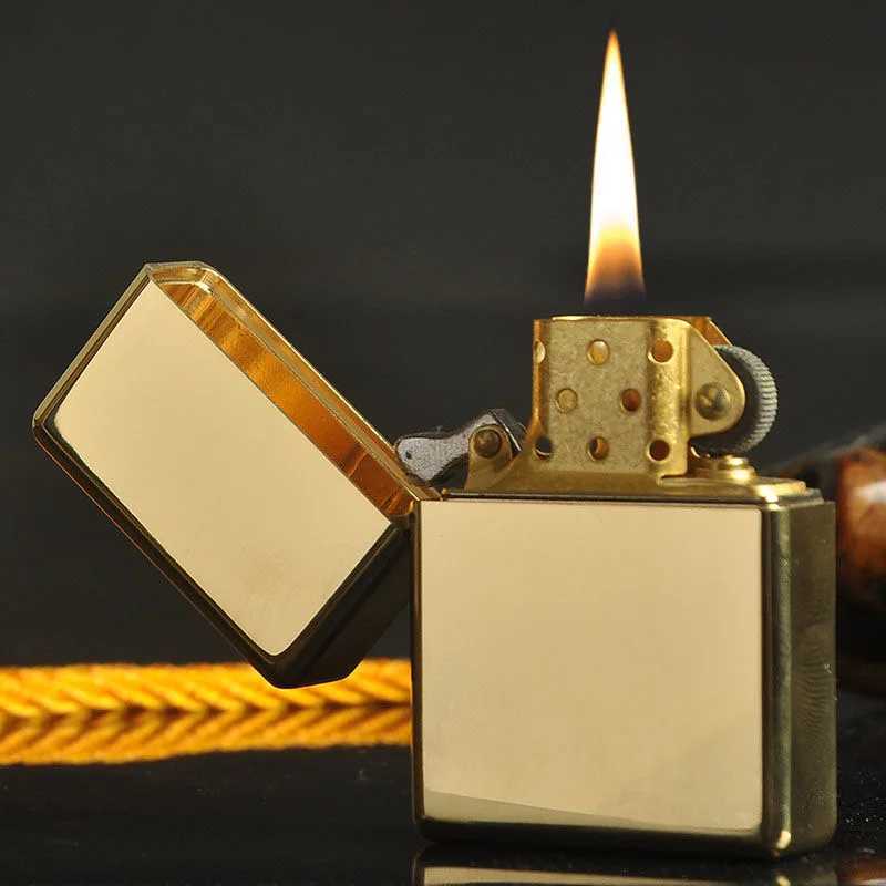 912 retro high-end waterproof sealed armored kerosine lighter 3/5 hinge metal cigarette lighter tool mens gift 150G N260311