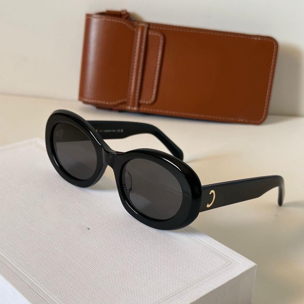 Luxury Designer Sunglasses Brand Men's and Women's Small Squeezed Frame Glasses Premium UV 400 Polarized Sunglasses