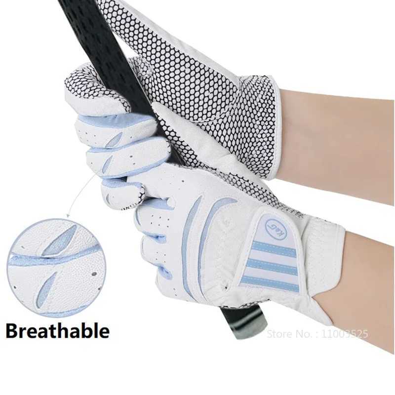 ist Women Gloves Left Hand Right Hand Sport Mitten Quality PU Non-Slip Gloves Breathable Palm Protection Handcover M260311