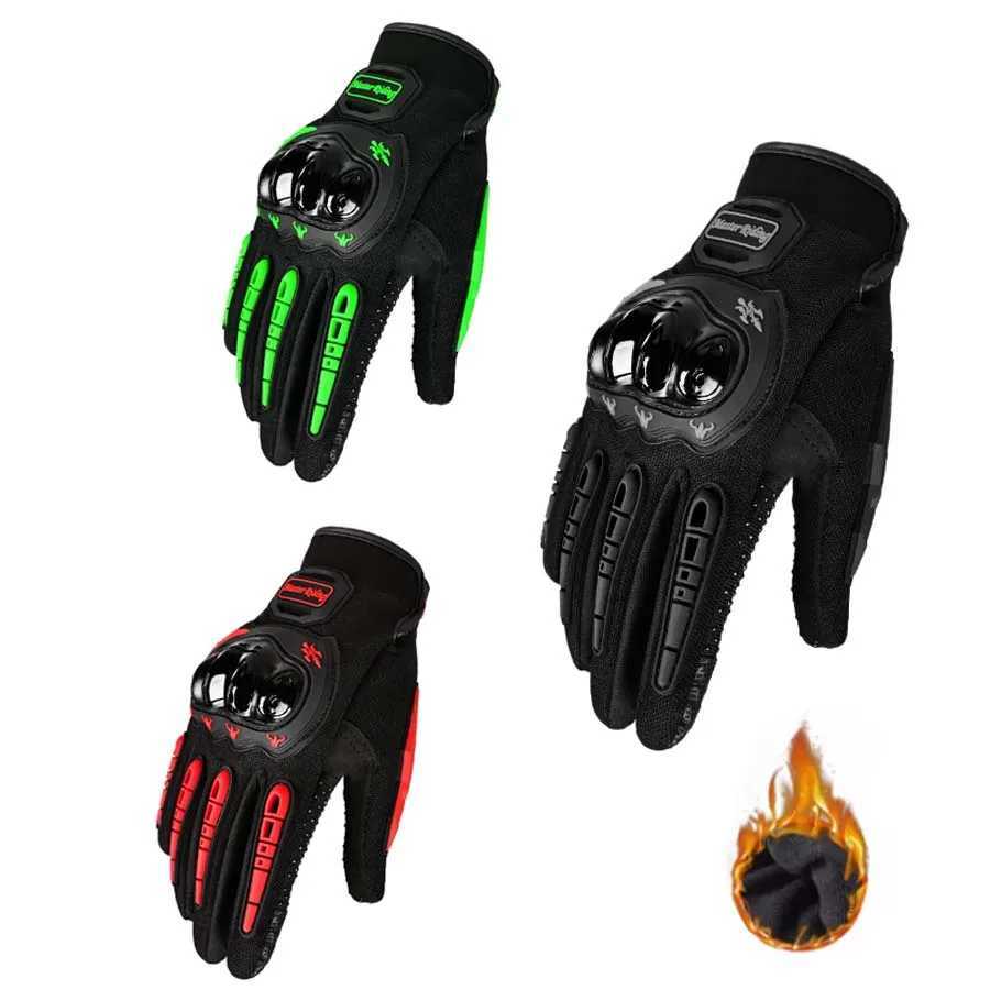 Winter Thermal Outdoor Cycling Gloves Gym Fitness Sports Running Ski Warm Touch Screen Nonslip Gloves Motorcycle Gloves Men M260311