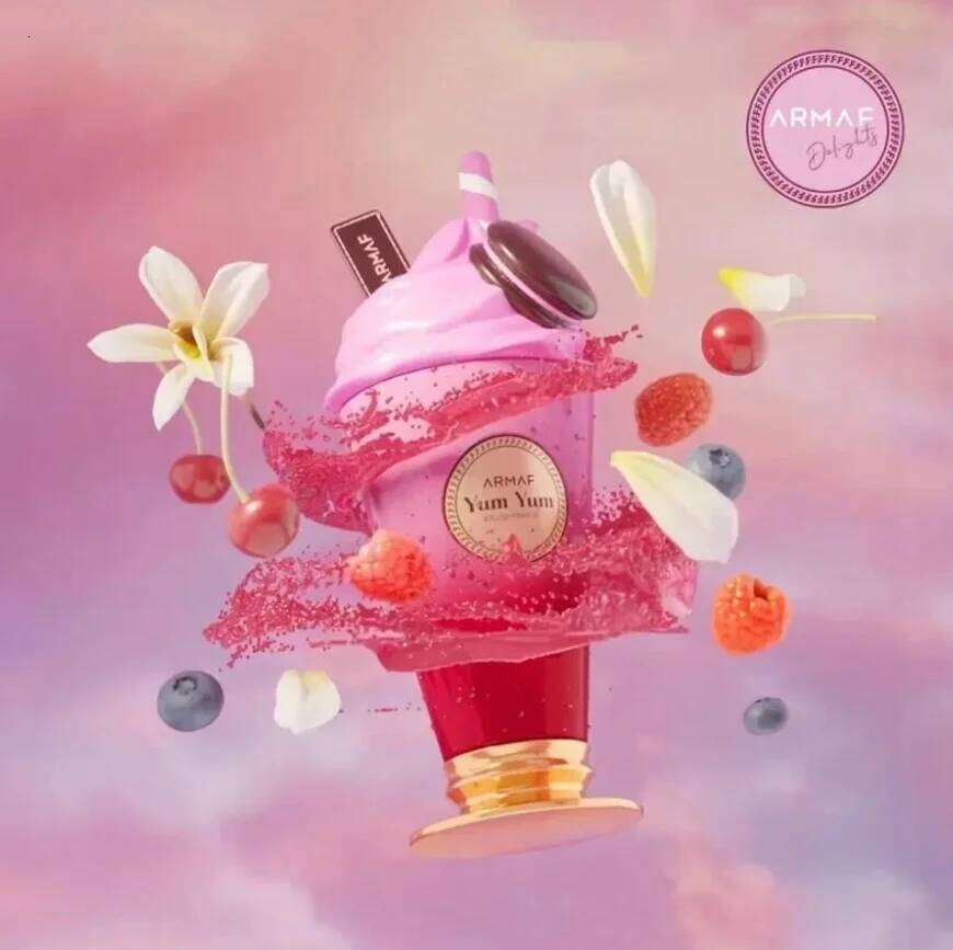 Yum Eau De Parfum Long Lasting Fragrance With Notes Of Vanilla, Macaron Berry - Sweet & Dreamy Z260311