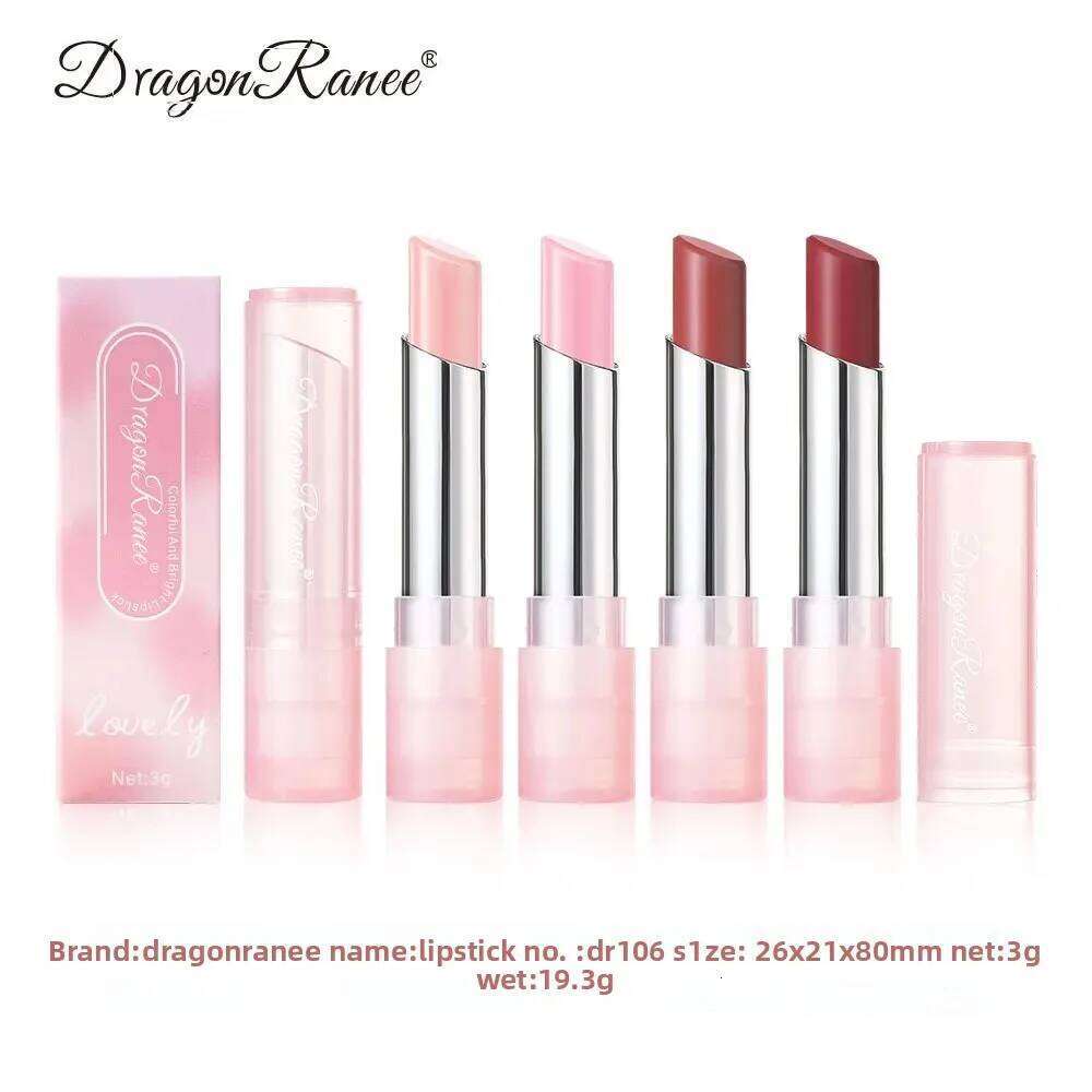 Cute Pink Moisturizing Jelly Lipstick - Temperature Change Balm with Long Lasting Nourishment for Care Lip Gloss W260311