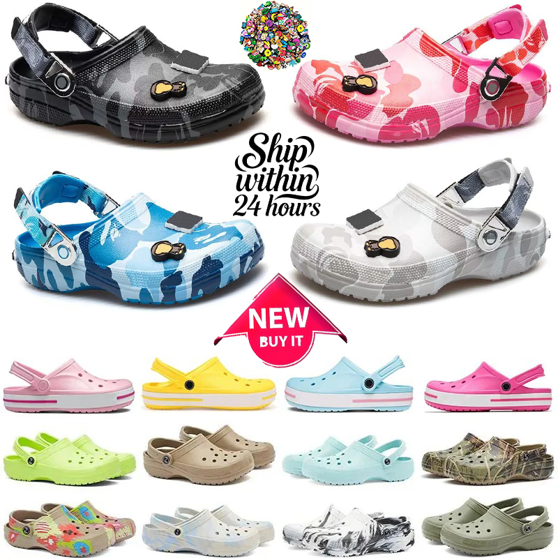 Free Shipping Designer croc sandals heels sandale crocsslippers Clogs Shoes slides slippers for famous mens womens luxury pantoufle sandalias sandles