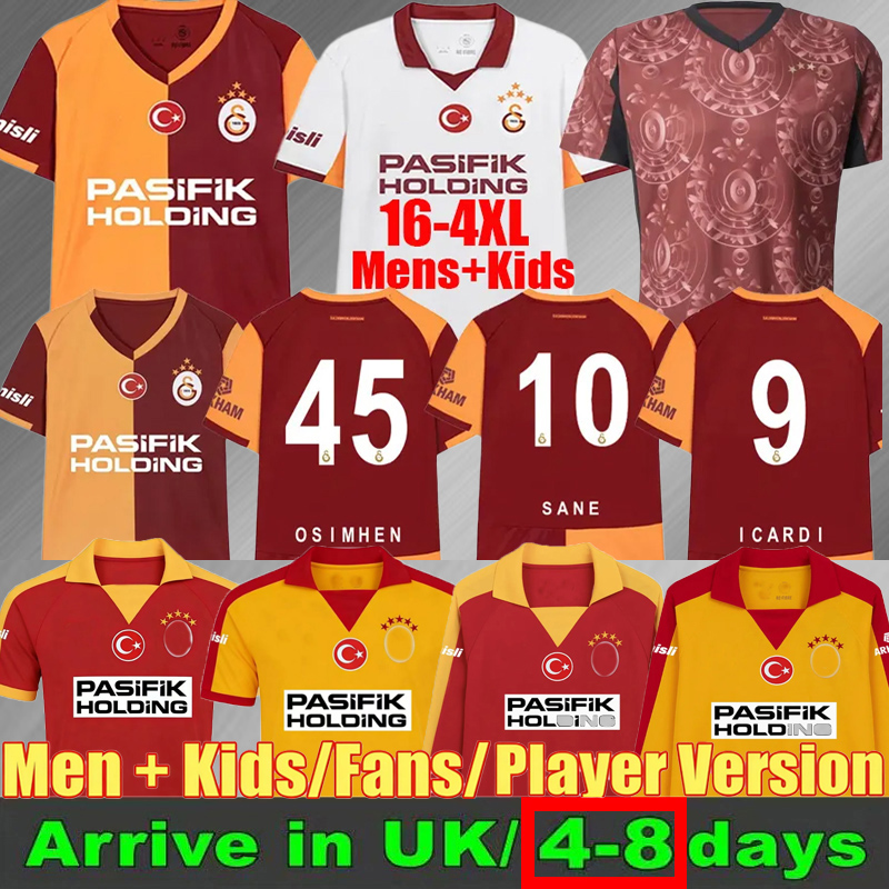 1996 97 98 99 2000 01 2010 11 12 Retro 2025 2026 Galatasaray Soccer Jerseys 25 26 ICARDI OSIMHEN SANE BARIS HAGI DROGBA SNEIJDER KEWELL GUNDOGAN SINGO football shirt