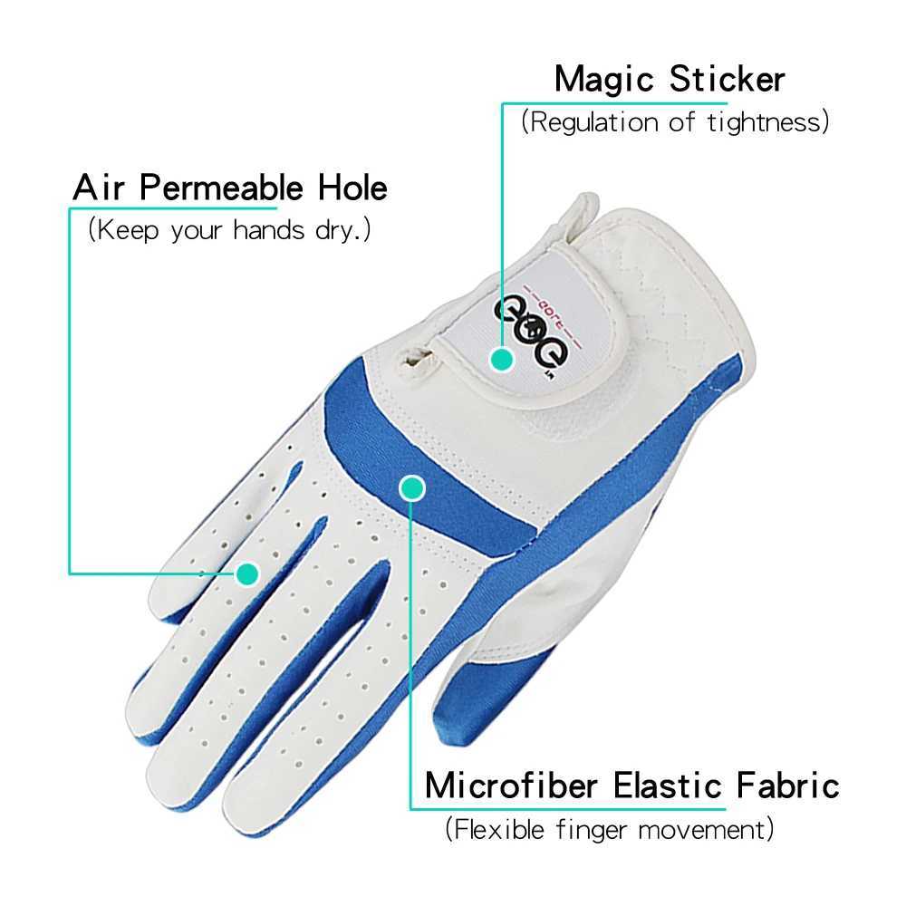 1pair LEft and right hand Gloves children Boys grils fabric 2 colors white blue soft and breathabLE sports glove new M260311