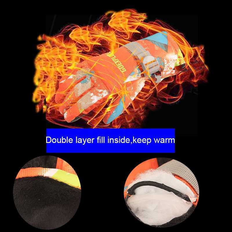Goexplore best Ski Gloves 2025 Men Women -30 Thicken Waterproof Outdoor Motorcycle Snowboard Snowmobile Snow Mittens Winter Male M260311