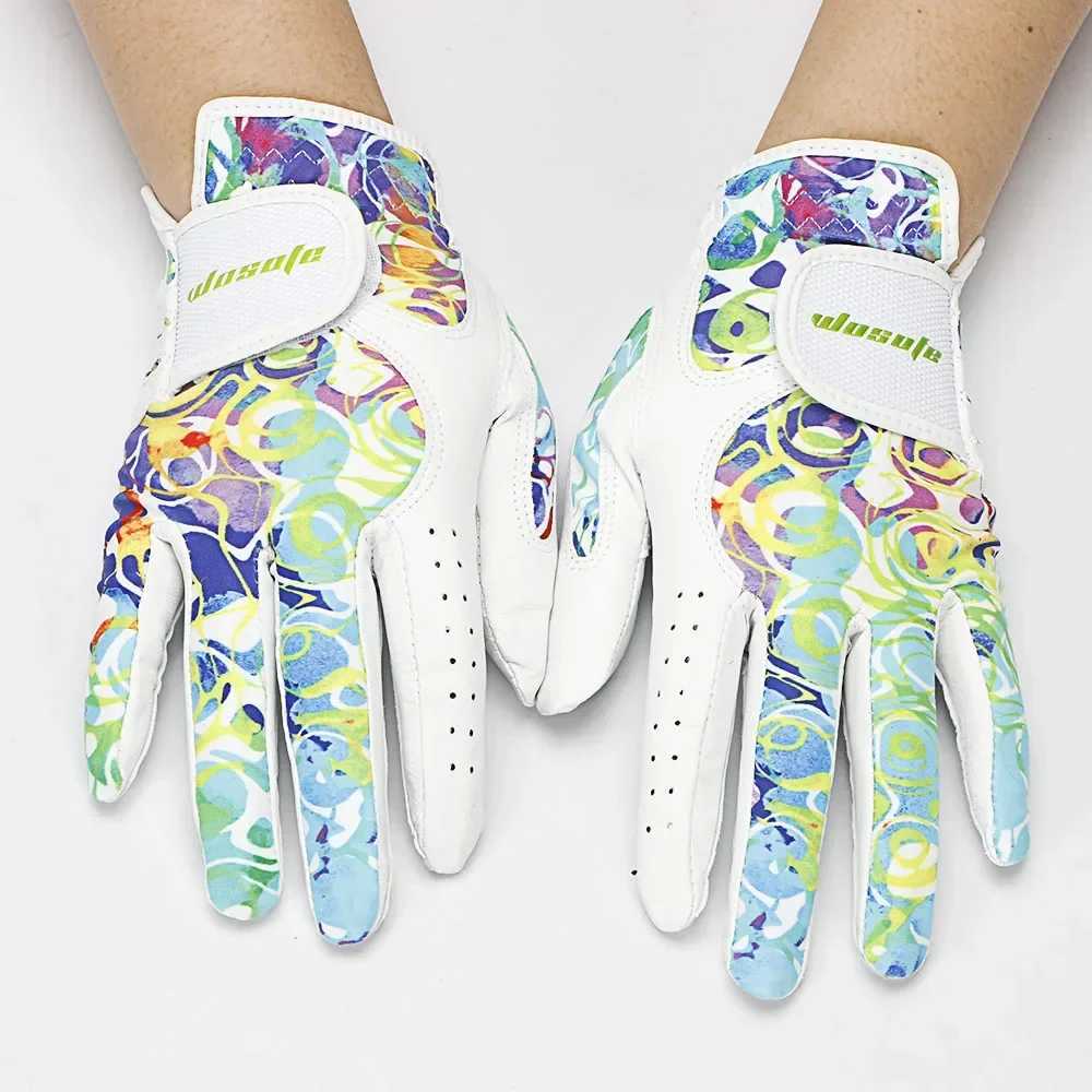 1 Pair2Pcs Anti-slip Gloves Womens Left and Right Hand Soft Breathable Pure Sheepskin Gloves for Lady Female 18/19/20/21 M260311