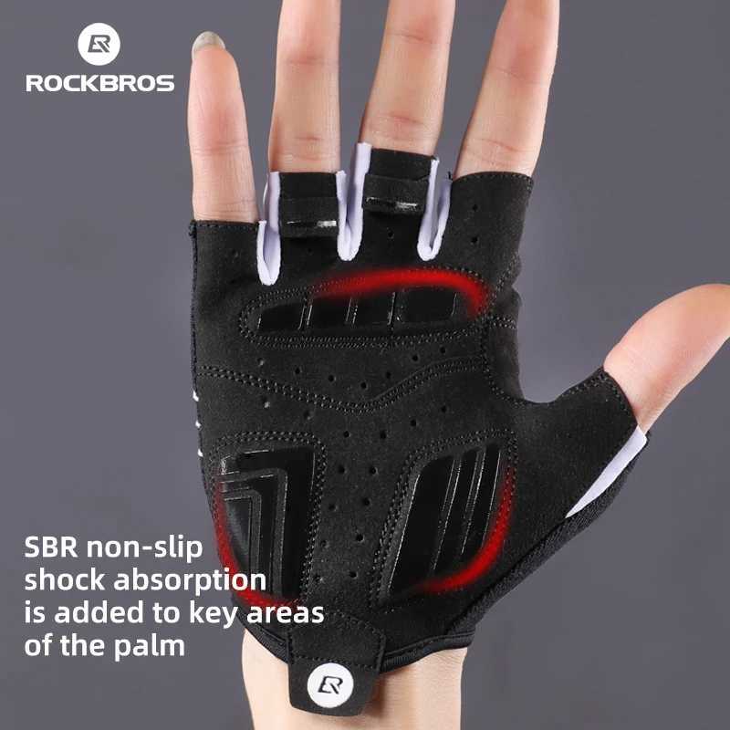 ROCKBROS Cycling Gloves Men Women Sports MTB Road Half / Full Finger Bicycle Gloves Breathable Shockproof Anti-slip Bike Gloves M260311