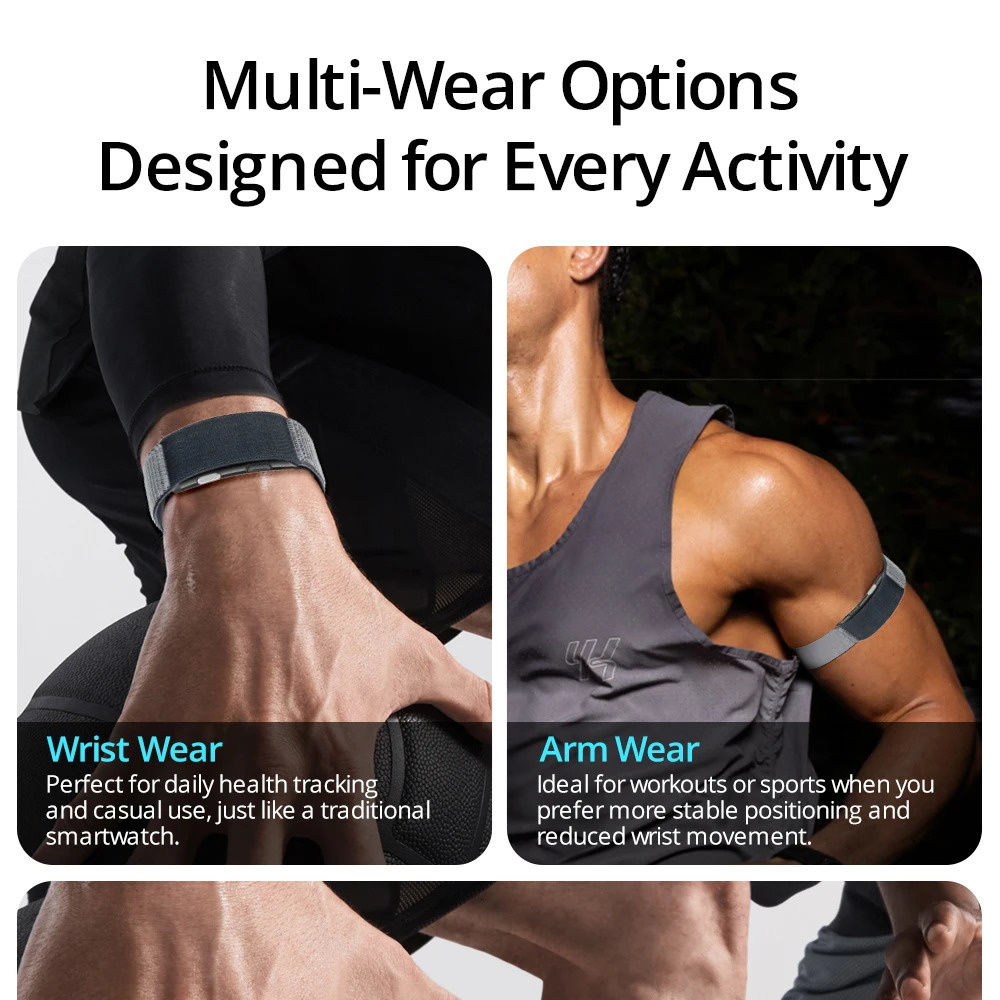 VALDUS VITRO ECG Smart Bracelet Heart Rate Blood Pressure Waterproof Long Battery Life Fitness SOS 2026 NO Screen Smartwatch 260324ww