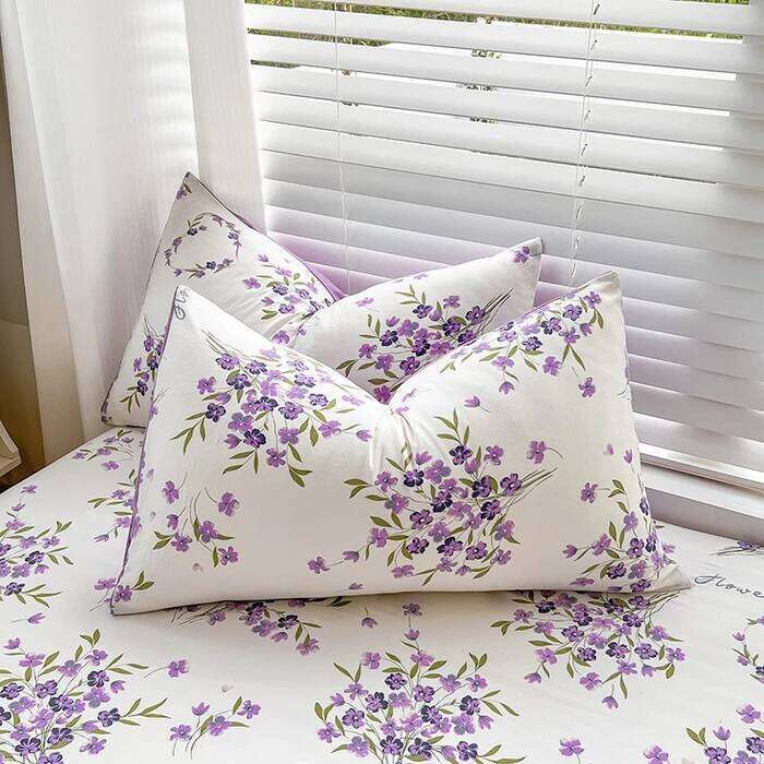 2025 New Type Washing Cotton Bed Li 3-piece Set Skin-friendly and Comfortable Reactive Printed Mattress bed Cover + Pillowcase H260311