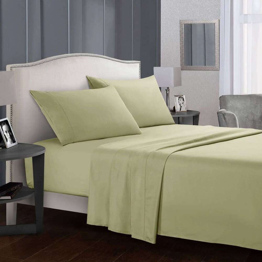Bedding 4Pcs with Fitted Pillowcases TWIN FULL KING Size Linen Complete Cover for Home Soft Bed Sheet Set H260311 - view 7