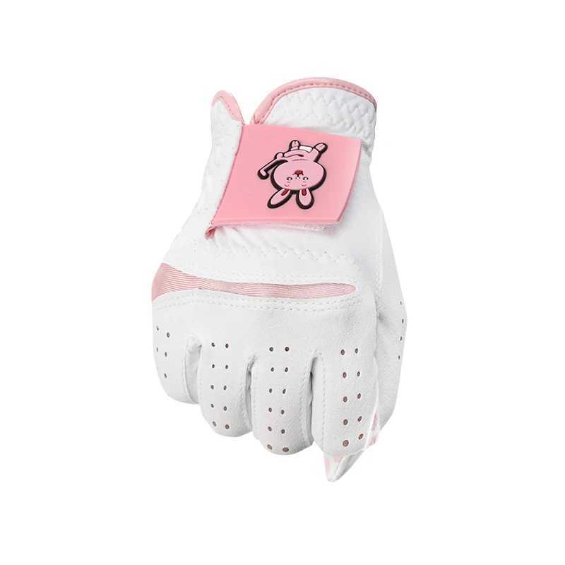 Singelila South Korea Japan Gloves Womens Superfiber Cloth Wear-resistant PU Cute Cartoon Sports Non-slip Breathable M260311