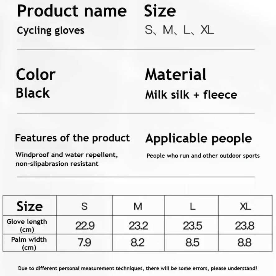 Full Finger Winter Thermal Touchscreen Cycling Gloves Waterproof Anti Slip for Outdoor Riding Running Skiing Fishing Men Women M260311