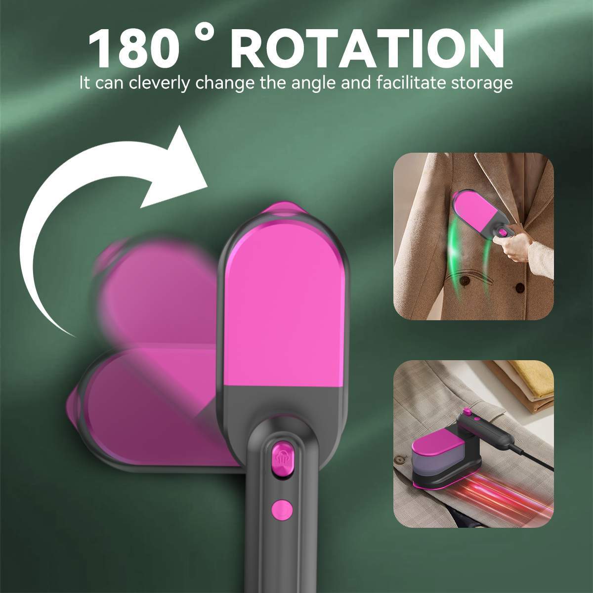 Efficient Mini Steam Press - Convenient Pocket-Sized Tool Ideal for On-the-Go Smooth Fabrics