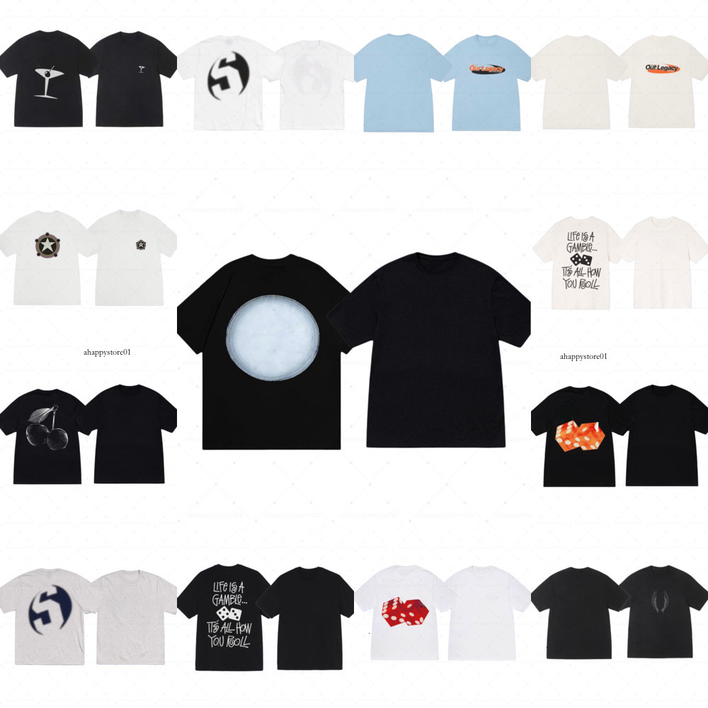 Stussyityshirts shirt 2026 new Mens designer shirt Letter Print Graphic Tee t shirt for men Vintage Hip Hop Loose Sports Short Sleeve Tops Streewear tshirts b28