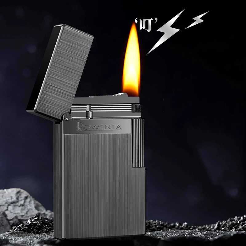 New lighter copper side slip crisp steel sound loud sound lighter high-end gift for men lighter N260311