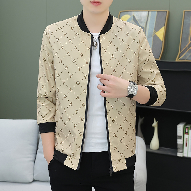 Luxury Brand Designer Clothes Exclusive For Foreign Trade: Men's Jacket 2024 New Korean Style For Teenagers And Students, Trendy, Simple, Versati
