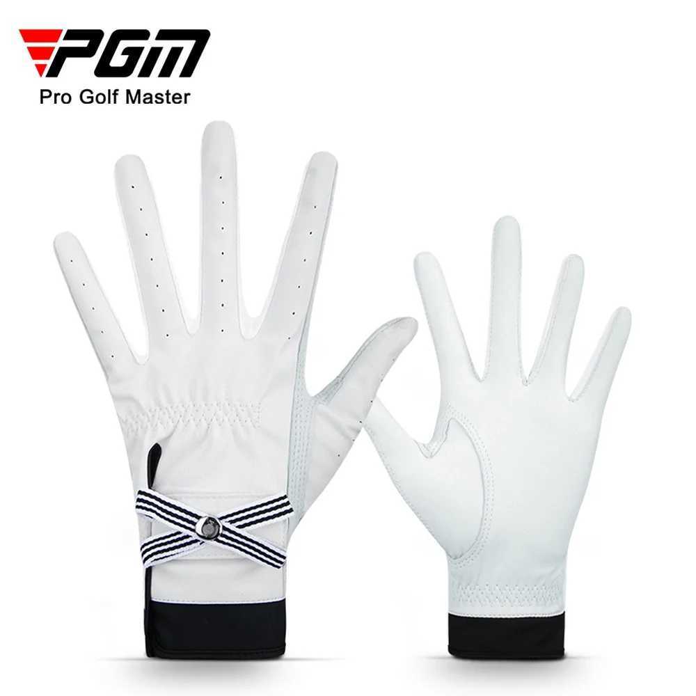 PGM Sheepskin breathabLE gloves for women 1 pair genuine LEather sports gloves for women in the palm anti slip training gloves eLEgant M260311
