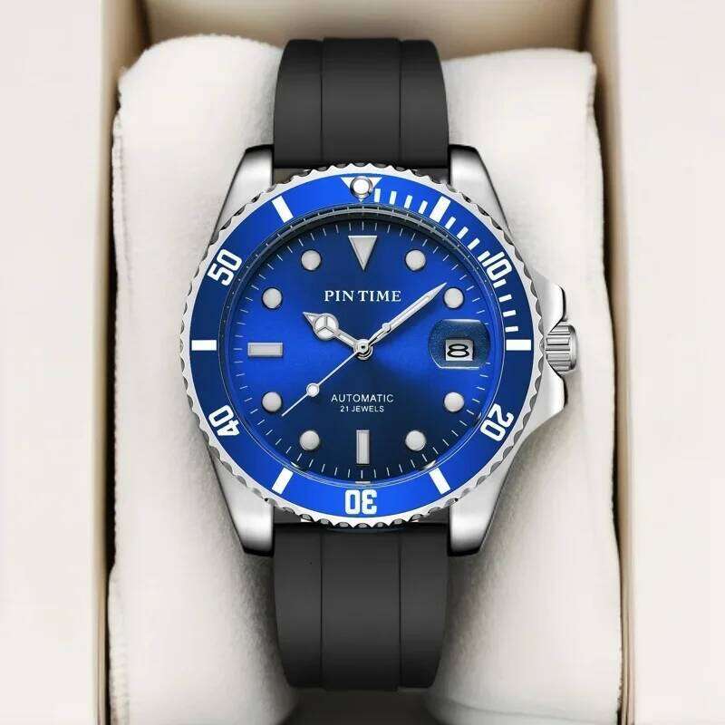 High Quality Black Green Dial Sports Men's Watch 30M Waterproof Fashion Quartz Silicone Wristwatch Watches For Men Reloj Hombre