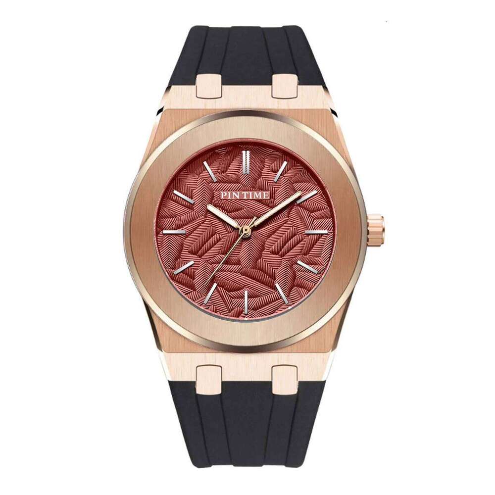 Classic versatile casual waterproof quartz men's silicone tape watch
