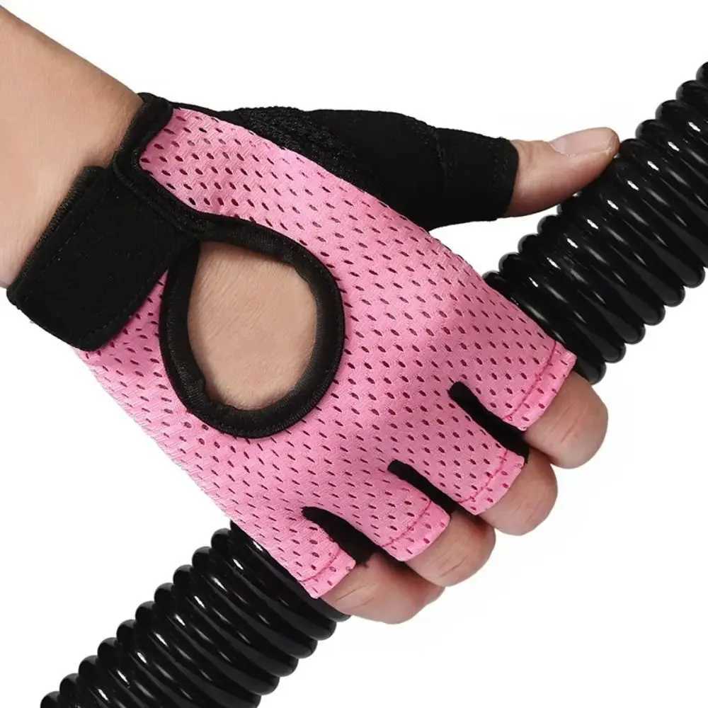 Gym Training Cycling Fingerless Gloves Non-slip Bodybuilding Workout Fitness Gloves Breathable Sport Gloves Men Women M260311