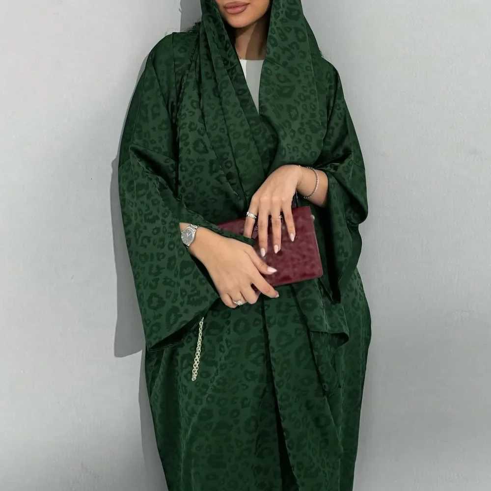 Middle Eastern Loose Abaya Muslim Women Full Sleeve Printed Abayas Casual Kaftans Jilbabs Ethnic Islamic Maxi Dresses With Hajib X260311