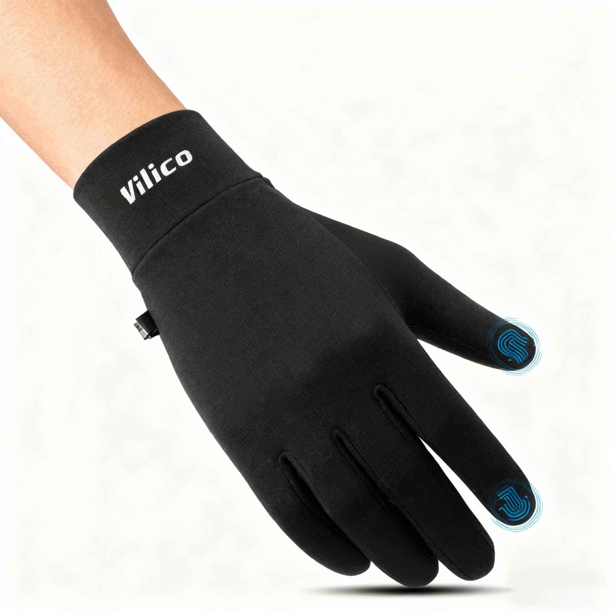 Sports Outdoor Running Mens Winter Warm Knitted Touchscreen Cycling Gloves Womens Autumn/Winter Thin Edition with Velvet M260311